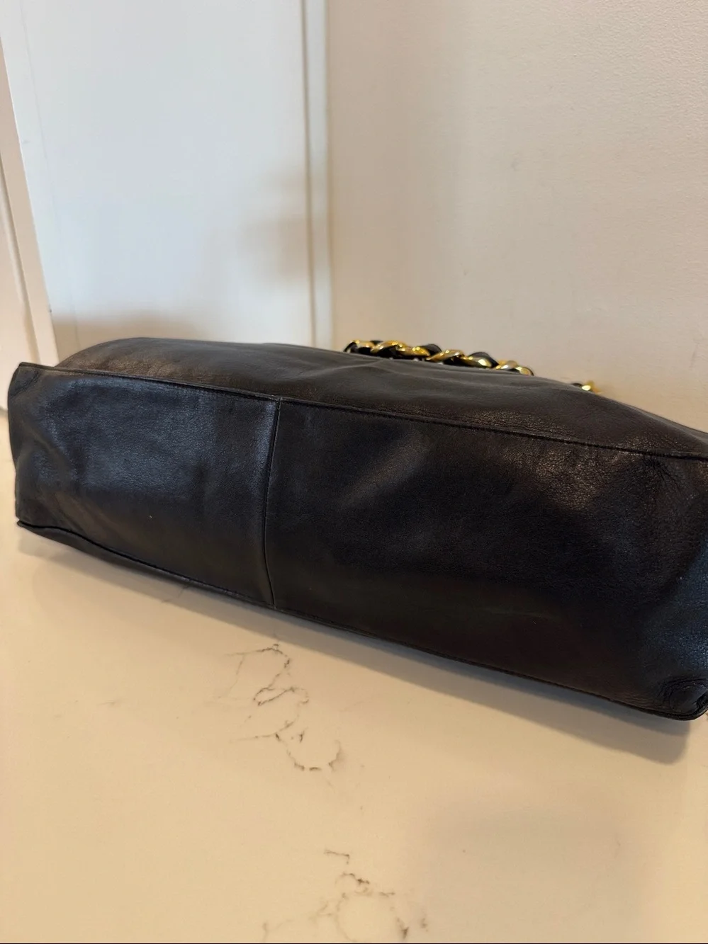 Chanel Black Leather Tote